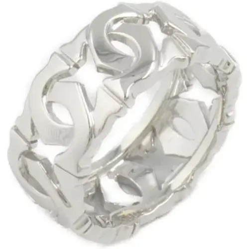 Pre-owned Jewellery, female, , Size: ONE SIZE Pre-owned White Gold rings - Cartier Vintage - Modalova