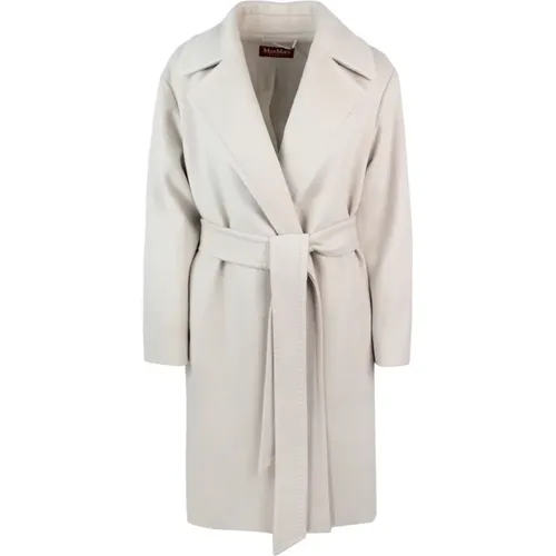 Belted Wool Coat , female, Sizes: 2XS, S, XS - Max Mara Studio - Modalova