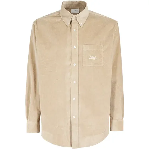 Corduroy Shirt , male, Sizes: S, M, XL, L - Drole de Monsieur - Modalova