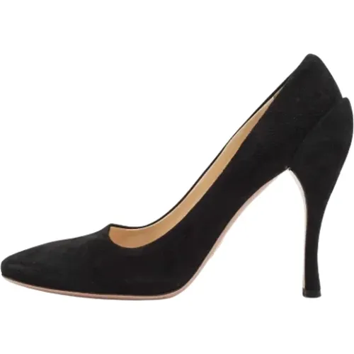 Pre-owned Pumps, female, , Size: 8 1/2 US Pre-owned Suede heels - Prada Vintage - Modalova