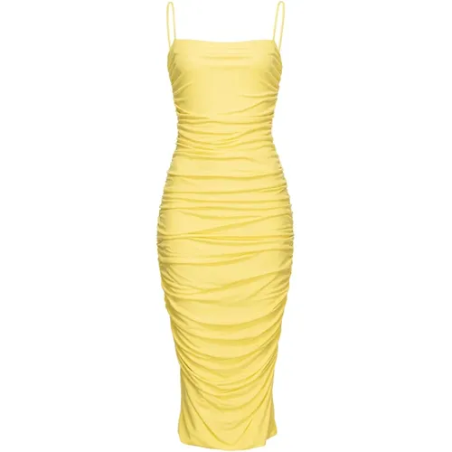 Interlock Crepe Dress , female, Sizes: M - pinko - Modalova