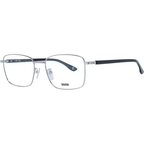 Glasses, male, , Size: ONE SIZE Silver Metal Frame Eyeglasses for Men - BMW - Modalova