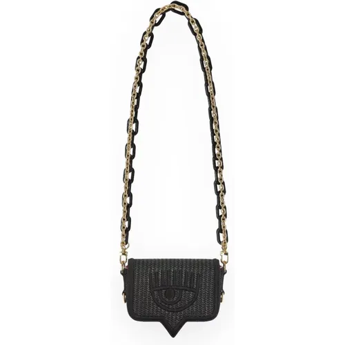 Raffia Eyelike Kleine Tasche , Damen, Größe: ONE Size - Chiara Ferragni Collection - Modalova