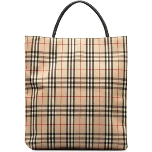 Pre-owned Tote Bags, female, , Size: ONE SIZE Pre-owned Leather handbags - Burberry Vintage - Modalova