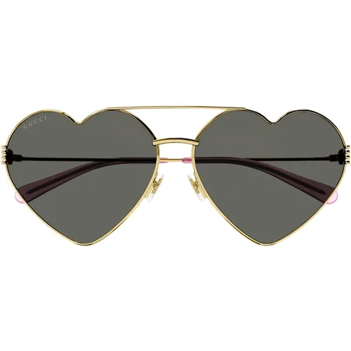 Graue Sonnenbrille für Frauen - Gucci - Modalova