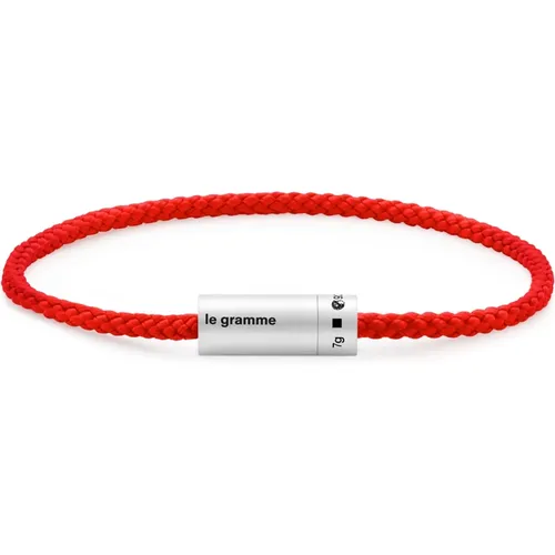 Bracelets, unisex, , Size: L Nato cable bracelet - Le Gramme - Modalova