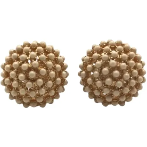 Pre-owned Jewellery, female, , Size: ONE SIZE Pre-owned Metal earrings - Dior Vintage - Modalova