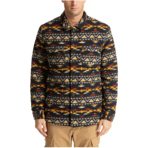 Abstract Multicolour Logo Jacket , male, Sizes: M, L - MC2 Saint Barth - Modalova