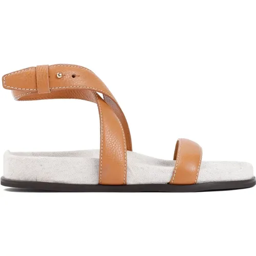 Leather Chunky Sandals , female, Sizes: 3 UK, 4 UK - TotêMe - Modalova