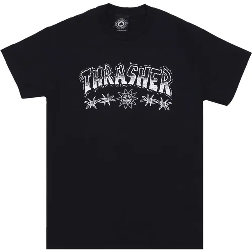 T-Shirts, unisex, , Size: XL Barbed Wire Tee Short Sleeve - Thrasher - Modalova