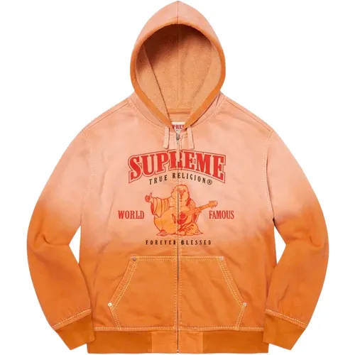 Limitierte Auflage Reißverschluss Kapuzenpullover Rostorange - Supreme - Modalova