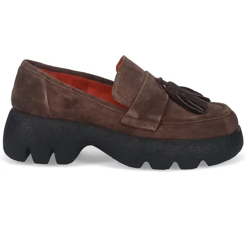 Suede Moccasin Shoes , female, Sizes: 5 UK, 4 UK, 3 UK - Belle Vie - Modalova