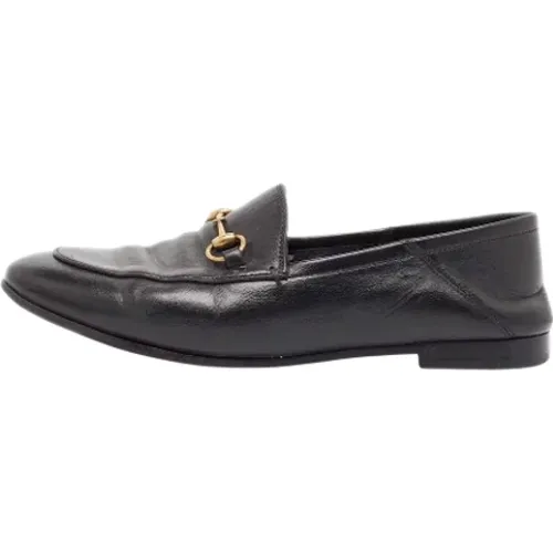 Pre-owned Leather flats , female, Sizes: 5 1/2 UK - Gucci Vintage - Modalova