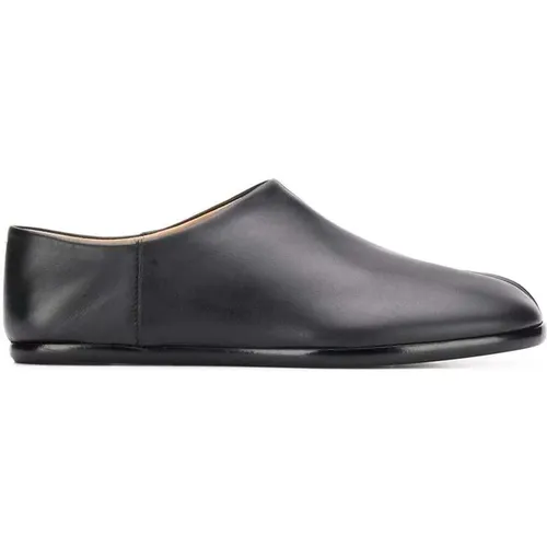 Flats, female, , Size: 6 US Leather Tabi Slip-Ons - Maison Margiela - Modalova
