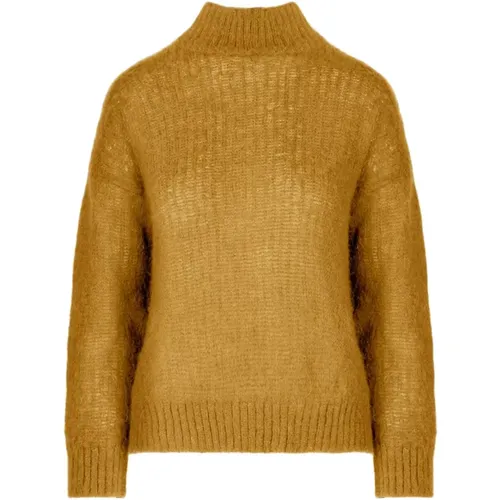 Turtlenecks, female, , Size: S Cozy Mohair Turtleneck Sweater - BomBoogie - Modalova