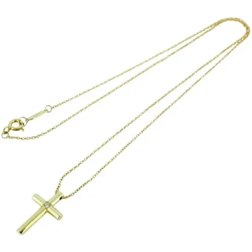 Pre-owned Jewellery, female, , Size: ONE SIZE Pre-owned Gold necklaces - Tiffany & Co. Pre-owned - Modalova