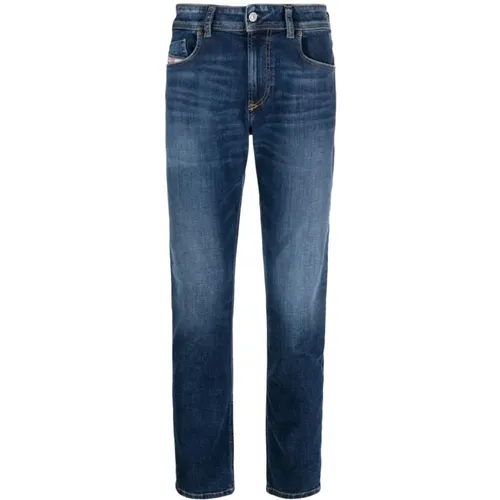 Blaue Skinny Jeans mit Niedriger Taille , Herren, Größe: W30 - Diesel - Modalova
