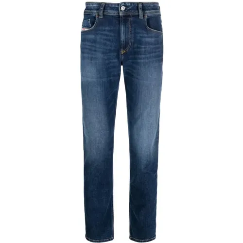 Blaue Skinny Jeans mit Niedriger Taille , Herren, Größe: W33 - Diesel - Modalova