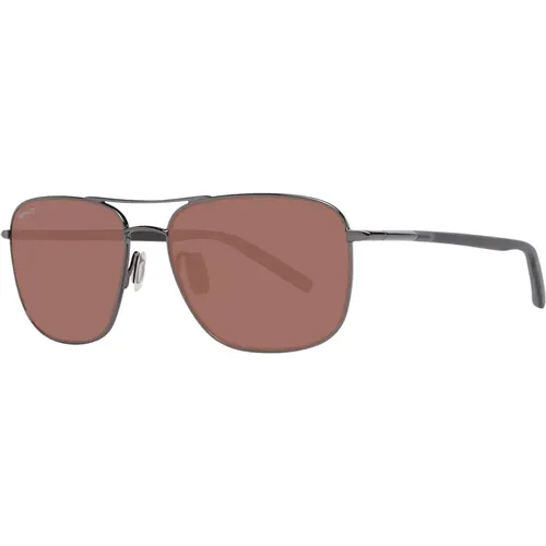 Sunglasses, male, , Size: ONE SIZE Gunmetal Aviator Sunglasses - Serengeti - Modalova