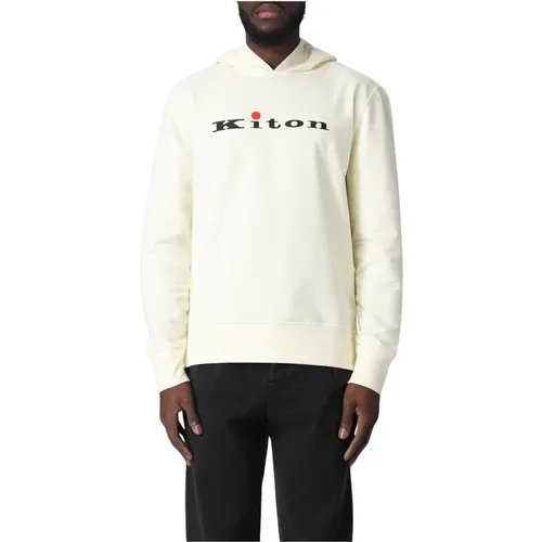 Hoodies, male, , Size: M Logo Hoodie - Kiton - Modalova
