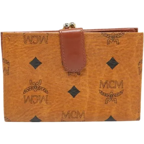 Pre-owned Wallets, female, , Size: ONE SIZE Pre-owned Coated canvas wallets - MCM Pre-owned - Modalova