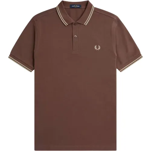 Polo Shirts, male, , Size: S Double Stripe Polo Shirt M3600 - Fred Perry - Modalova