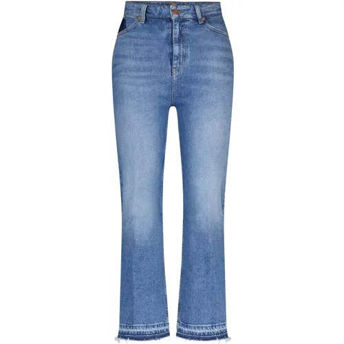 High-Waist Cropped Flare Jeans - Hugo Boss - Modalova