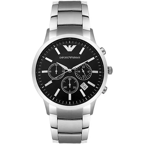 Watches, unisex, , Size: ONE SIZE Chrono Renato Large Watch - Ar2434 - Emporio Armani - Modalova