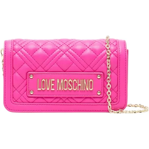 Women's Wallet with Coin Pocket , female, Sizes: ONE SIZE - Love Moschino - Modalova