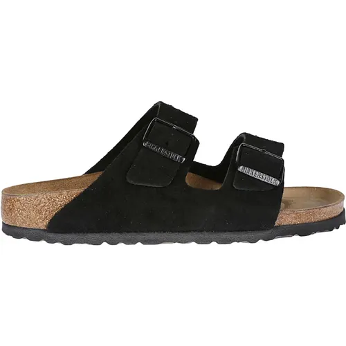 Schwarze Arizona Sandalen , Damen, Größe: 43 EU - Birkenstock - Modalova