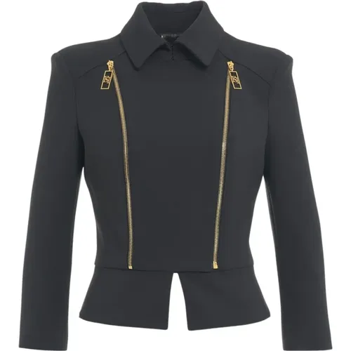 Peplum Blazer Aw24 , female, Sizes: 2XL, L, XL - Elisabetta Franchi - Modalova