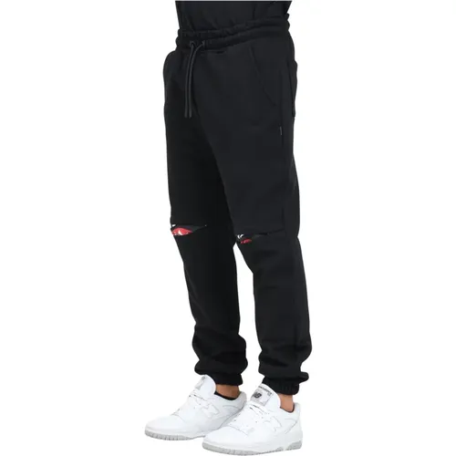 Schwarze sportliche Sweatpants Hidden Shark , Herren, Größe: L - SPRAYGROUND - Modalova