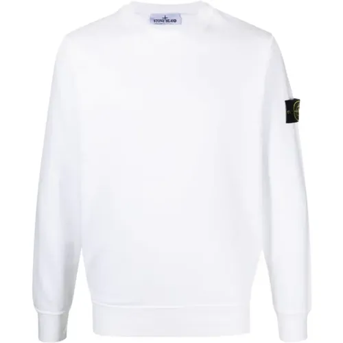 Crewneck Sweatshirt with Logo Patch , male, Sizes: XL - Stone Island - Modalova