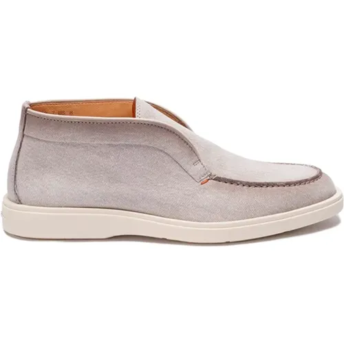 Grey Digits Loafers , male, Sizes: 7 1/2 UK, 9 UK, 6 1/2 UK - Santoni - Modalova