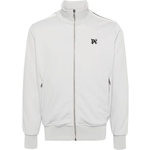 Monogram Grey Sports Jacket , male, Sizes: S - Palm Angels - Modalova