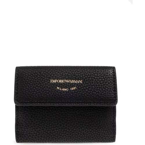 Wallets & Cardholders, female, , Size: ONE SIZE Wallet with logo - Emporio Armani - Modalova