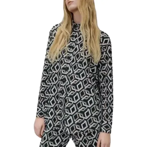 Geometric Print Shirt Dandy Boyfriend , female, Sizes: L - RRD - Modalova