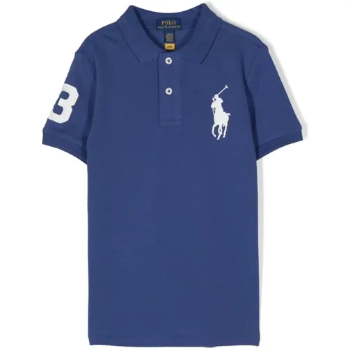Blaues Kinder Polo Shirt Baumwolle - Ralph Lauren - Modalova