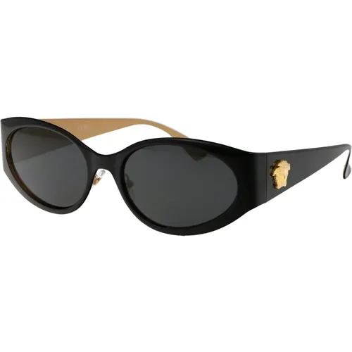 Stylish Sunglasses with Model 0Ve2263 , female, Sizes: 56 MM - Versace - Modalova