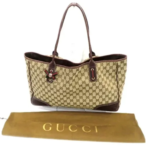 Pre-owned Tote Bags, female, , Size: ONE SIZE Pre-owned Canvas totes - Gucci Vintage - Modalova