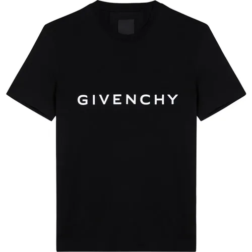 Kurzarm Rundhals T-Shirt , Herren, Größe: S - Givenchy - Modalova