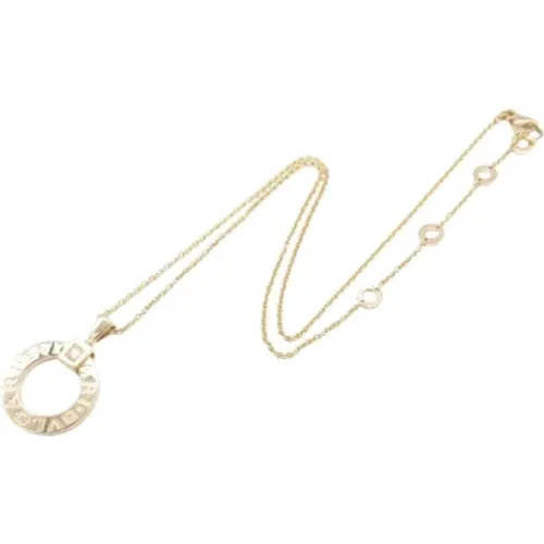 Pre-owned Jewellery, female, , Size: ONE SIZE Pre-owned Gold necklaces - Bvlgari Vintage - Modalova