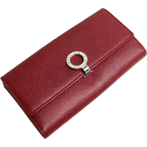 Pre-owned Wallets, female, , Size: ONE SIZE Pre-owned Leather wallets - Bvlgari Vintage - Modalova