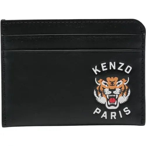 Varsity Tiger Card Holder , male, Sizes: ONE SIZE - Kenzo - Modalova