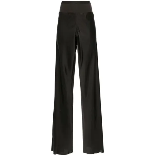 Dunkelgraue Straight Leg Hose - Rick Owens - Modalova