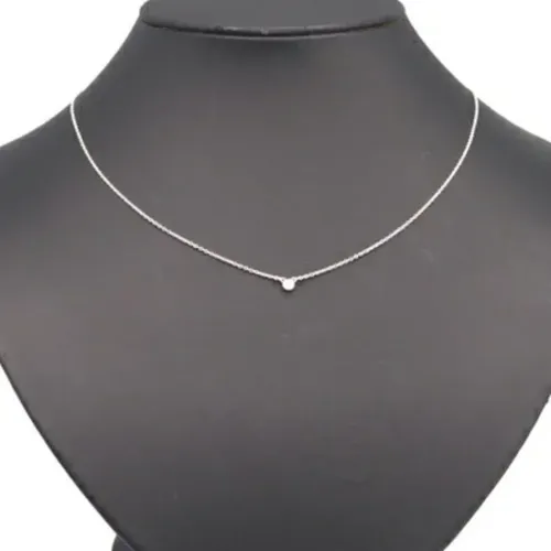 Pre-owned Jewellery, female, , Size: ONE SIZE Pre-owned Silver necklaces - Tiffany & Co. Pre-owned - Modalova