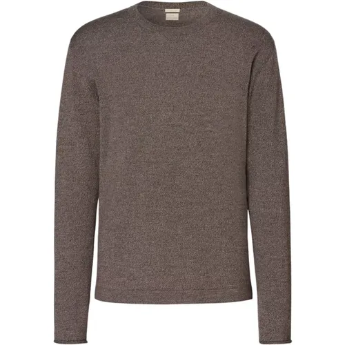 Merino Wool Crewneck Sweater , Herren, Größe: L - Massimo Alba - Modalova