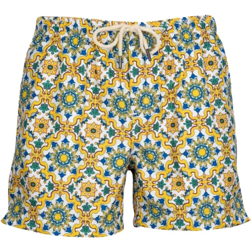 Mediterranean Style Swimwear Yellow , male, Sizes: M, XL, L - Peninsula - Modalova