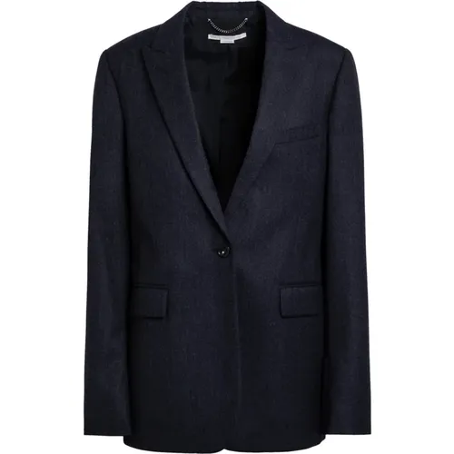 Blazers, female, , Size: S Single-Breasted Jacket - Stella Mccartney - Modalova