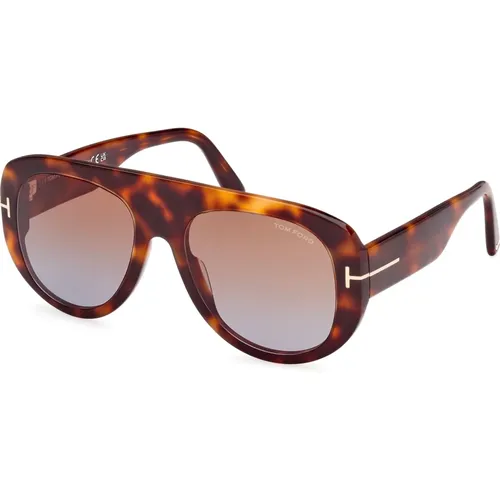 Cecil Sunglasses Blonde Havana/Light Shaded , male, Sizes: 55 MM - Tom Ford - Modalova